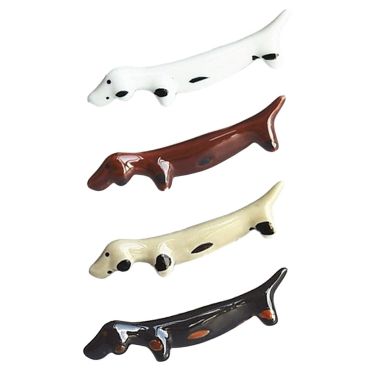 Amazon | FUNOMOCYA 4個製 箸置き 犬の形 デザイン 箸ラック